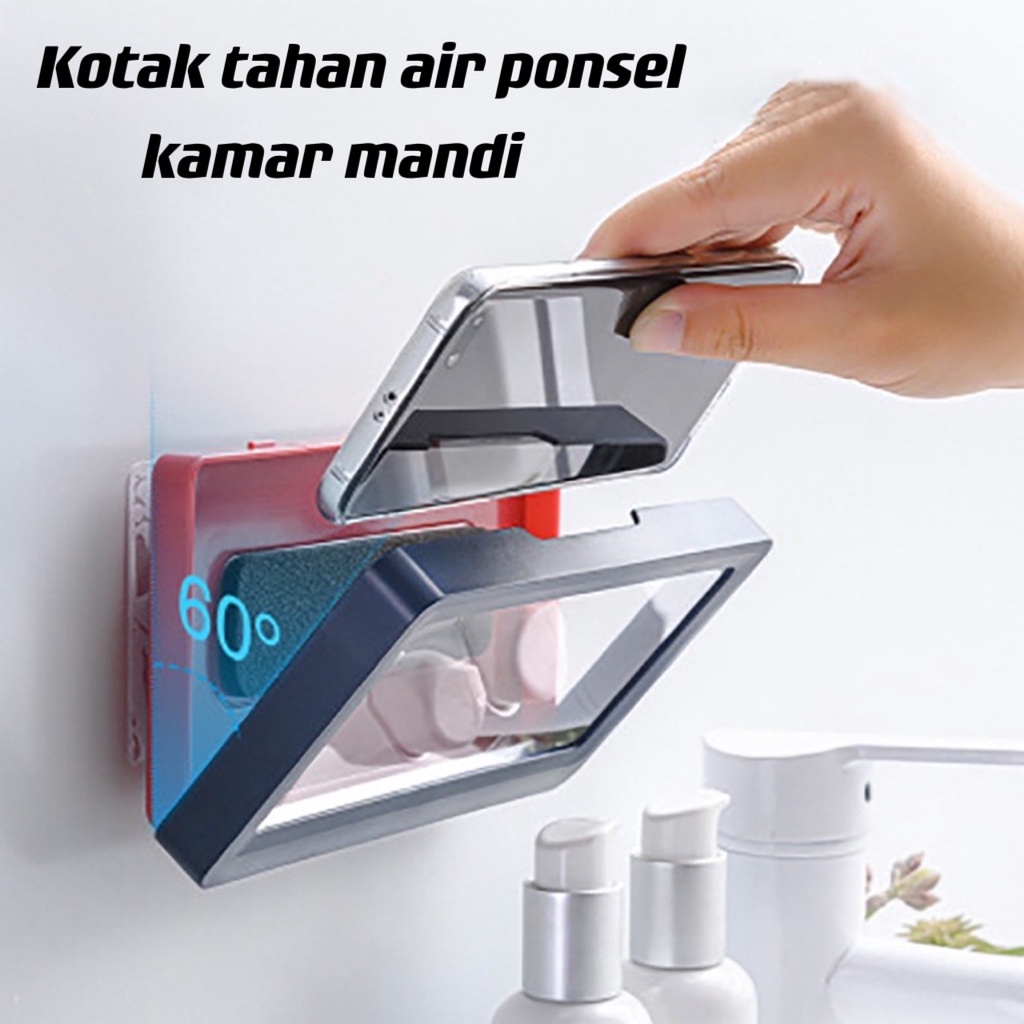 Case Box Hp Anti Air Kotak Holder Hp Kamar Mandi Waterproof