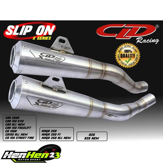 Knalpot CLD Racing Ninja 250 CBR 250 RR R25 Slip On Series Original