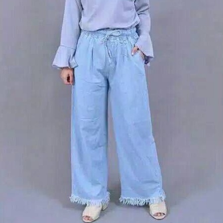 CELANA KULOT JEANS RAWIS WANITA / CELANA HIGHT WAIST KULOT JEANS WANITA