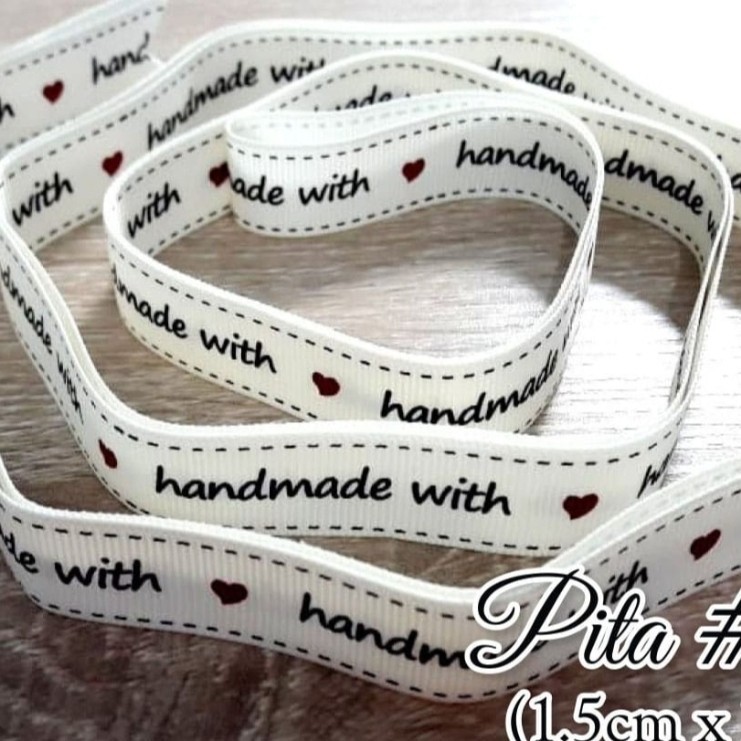 

Pita Parcel Kado Bingkisan Hadiah Toples Putih White Handmade 1.5cmx2m