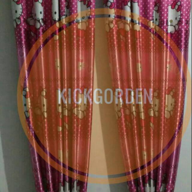 GOrden HELLOKITTY 150 X 220 cm blackout import gorden rumah gorden pintu gorden jendela