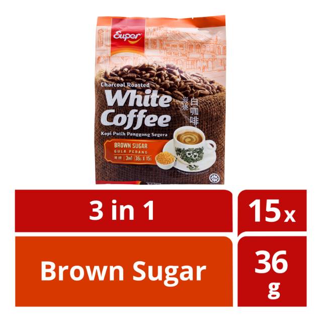 

Super Charcoal Roasted 3in1 White Coffee Brown Sugar 540gr