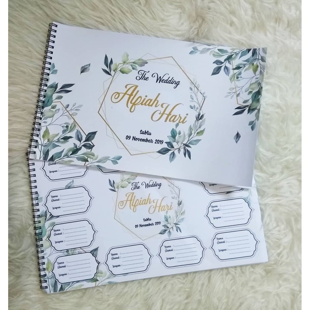 Buku Tamu Wedding Custom