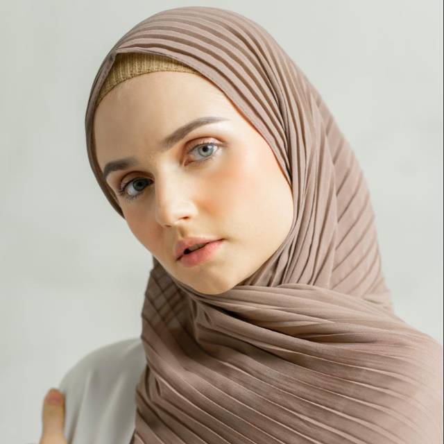 PASHMINA PLISKET Pleats Shawl by Tunic.Hijab Shopee Indonesia