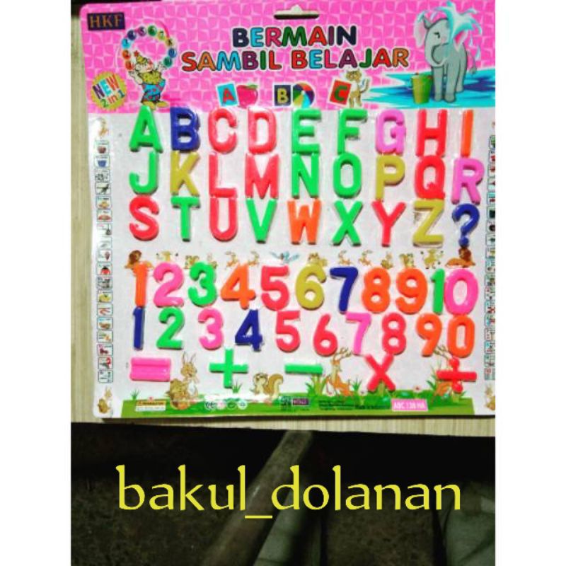 MAINAN ANAK TK SD EDUKASI COWOK CEWEK PEREMPUAN LAKI-LAK  ANAK KECIL BELAJAR ABJAD A-Z 1-10