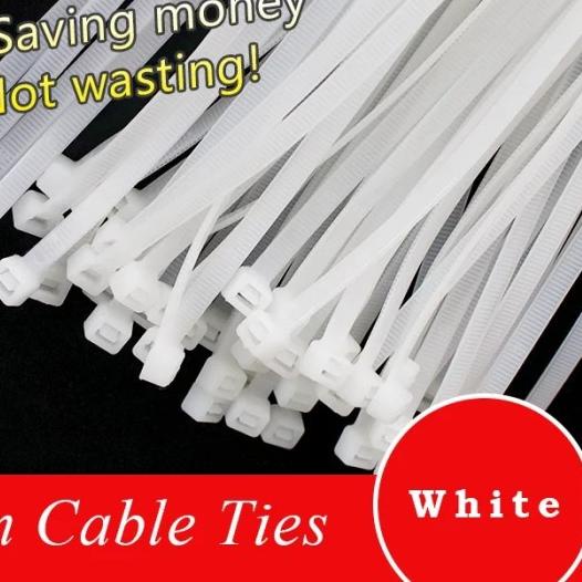 

❉ Kabel Tis 30 cm X 3.6mm Cable Ties Putih isi 100pcs ➯