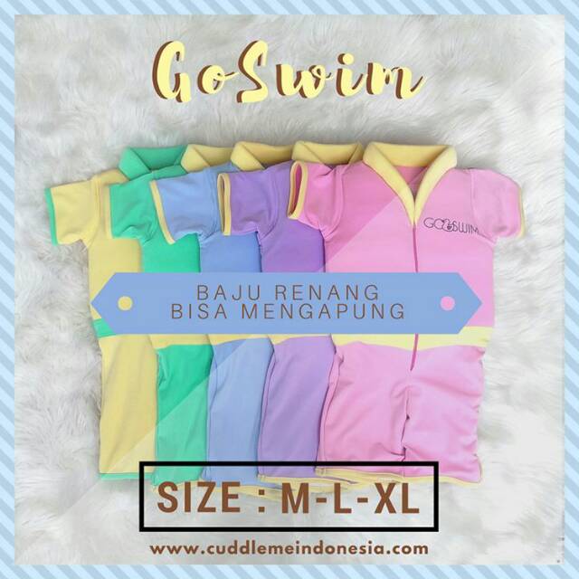 ( BISA COD ) GO SWIM FLO SWIM CUDDLEME Baju berenang mengapung anak / Goswim/  cuddle Me / baju renang anak cuddleme / perempuan/ laki / alat renang