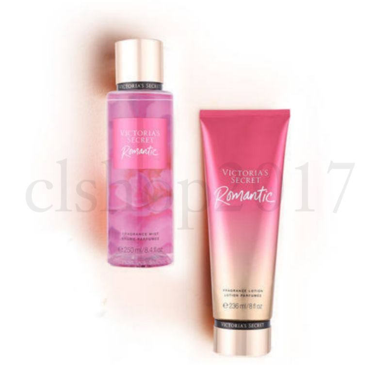 VICTORIA'S SECRET VS ROMANTIC FLORAL PINK PETALS SHEER MUSK FALLING FOR YOU SERIES FULLSIZE TRAVELSIZE ROLLERBALL BODY LOTION MIST EAU DE PARFUM EDP