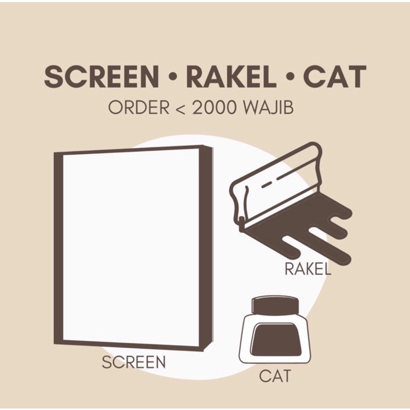 

ORDER <2000 WAJIN BELI ALAT SABLON (tambahkan saat checkout, dengan produk pilihan anda) by mr screen
