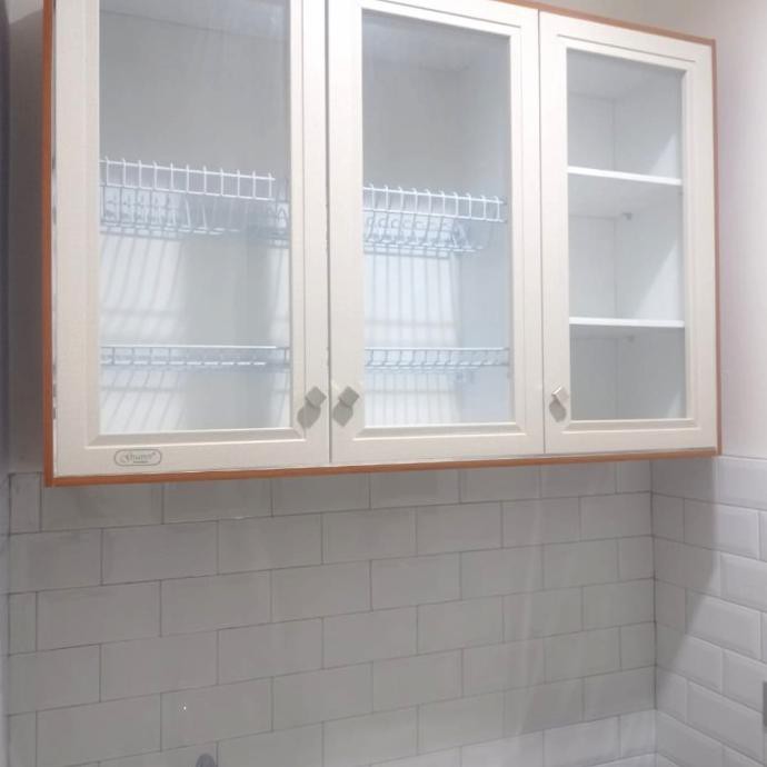 Rak Piring Lemari Gantung Dapur Kitchen Set Atas 3 Pintu Trrmewah Vinvinbila