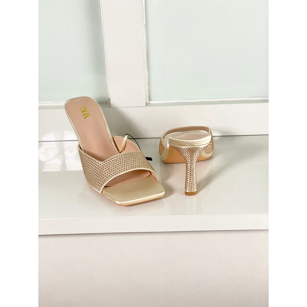 [7.7 Boombastis Sale⚡] - SANDAL WANITA HEELS IMPORT ZS470 SENDAL HAK TINGGI PREMIUM