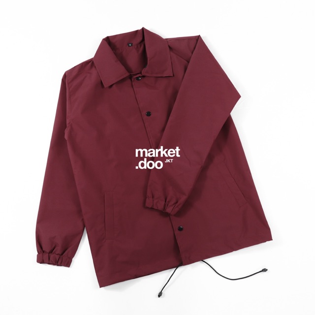 Coach Jacket Polos - Maroon