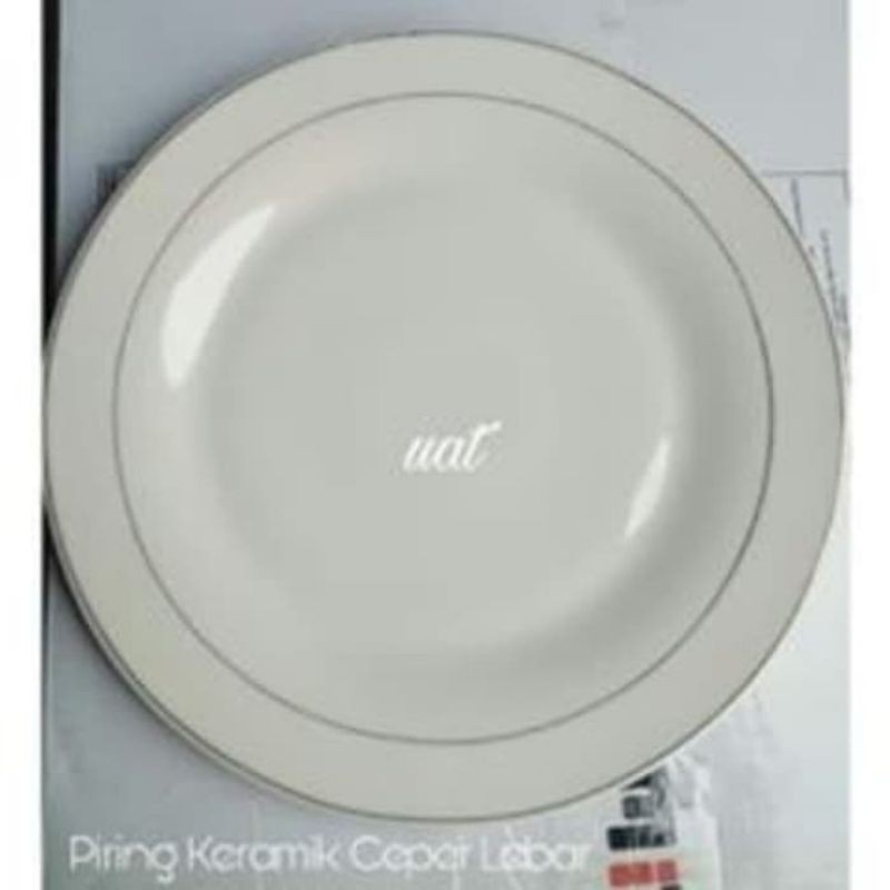 piring ceper 10.5'' piring keramik 10.5'' /26.5 cm list emas