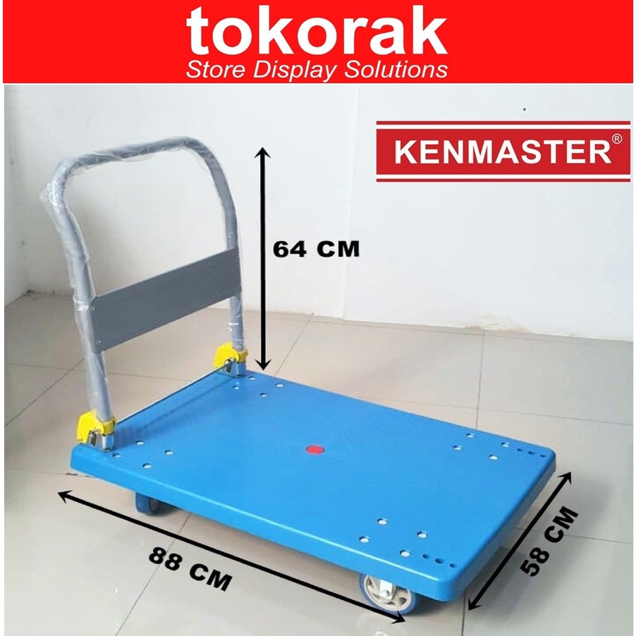 TROLI LIPAT 300 KG KENMASTER TROLLY DORONG HAND TRUCK TROLLEY 300KG