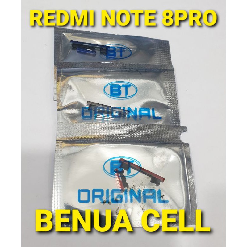 TOMBOL LUAR ON OFF VOLUME XIAOMI REDMI NOTE 8 PRO - KEYPAD ON OFF VOLUME REDMI NOTE 8PRO