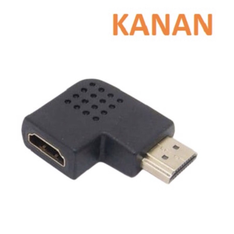 Konektor siku L Kanan Connector Gender HDMI Male Female 90 Derajat