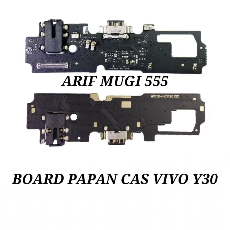 BOARD PAPAN KONEKTOR CONEKTOR CAS CHARGER VIVO Y30 PLUG IN MIC ORIGINAL