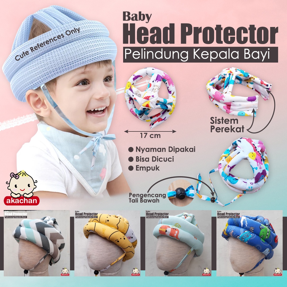 PELINDUNG KEPALA BAYI - Baby Head Protector Bahan Kain Empuk Helm Pelindung Kepala Akachan