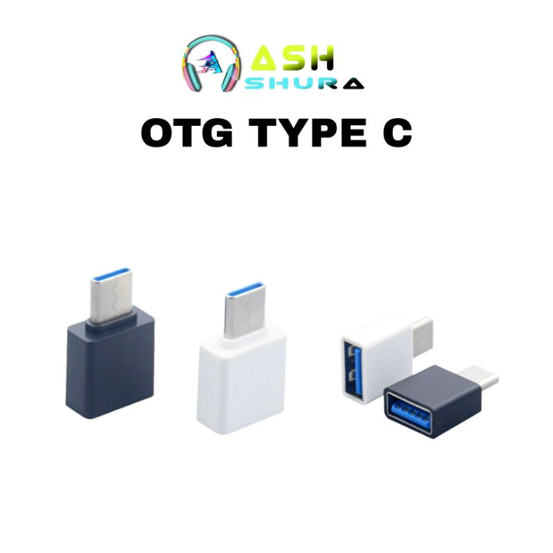 Ash shura ( 5 Pcs ) OTG TYPE C NON KABEL OTG MINI PERSEGI MURAH bahan plastik