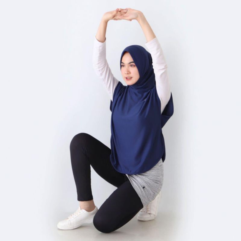 Outfit Hijab Instant Rompi Sport Olahraga Wanita Muslim Trendy GF9-0219