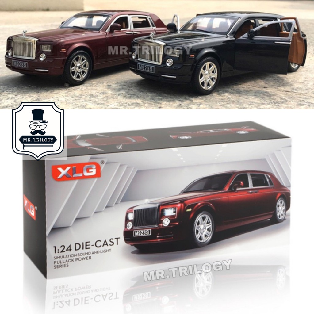 Diecast mobil/ miniatur mobil Rolls Royce Phantom 1:24, kado mainan anak keren Roll-Royce Rolls-Royces rolls-royce RR