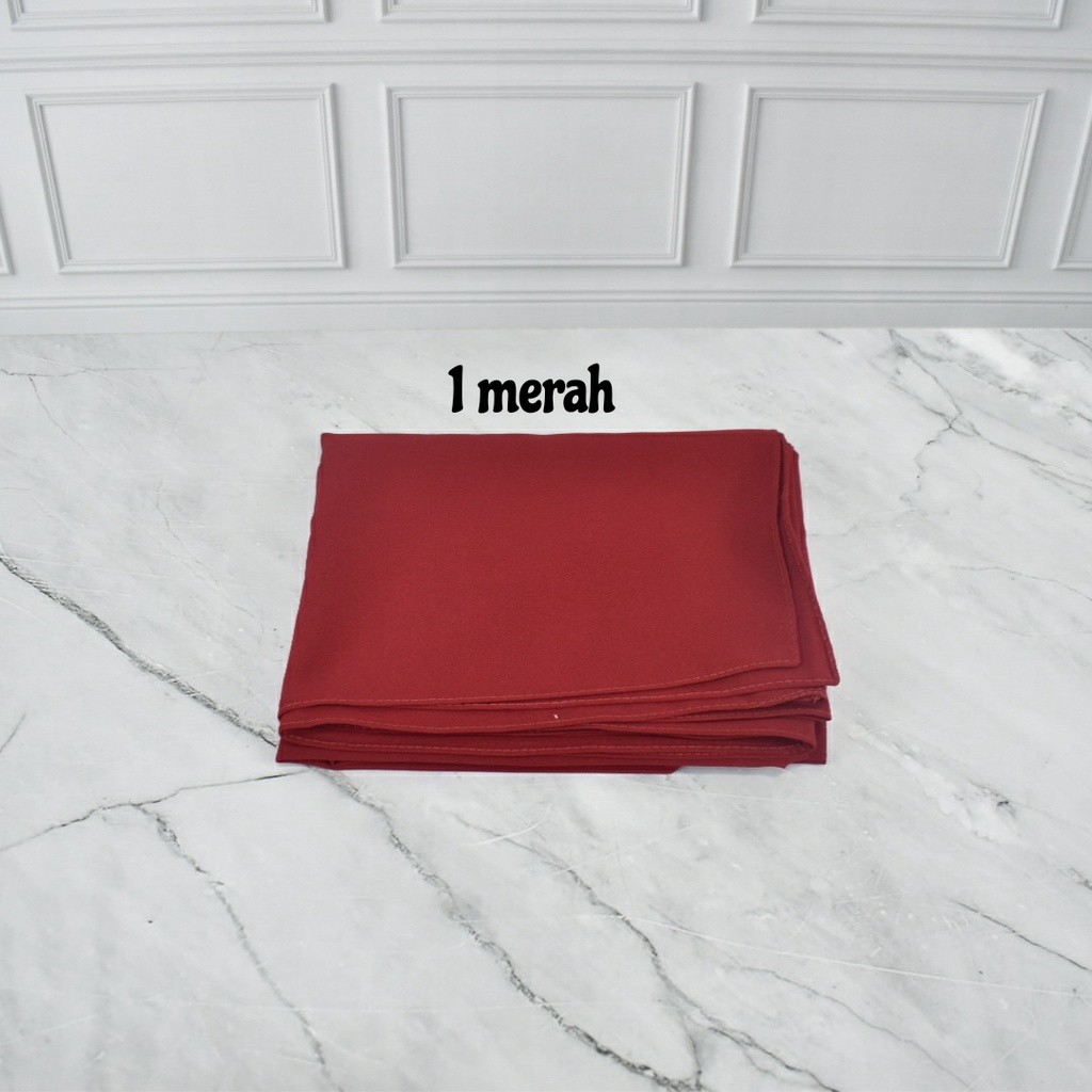DIAMOND CREPE PASHMINA DIAMOND PREMIUM  JILBAB PASHMINA POLOS KERUDUNG PASHMINA DAIMOND WARNA 1-1 merah