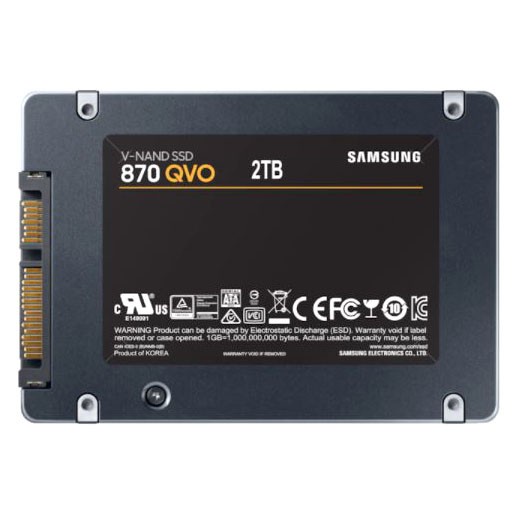 Samsung SSD 870 QVO SATA-3 2TB - MZ-77Q2T0BW - Black