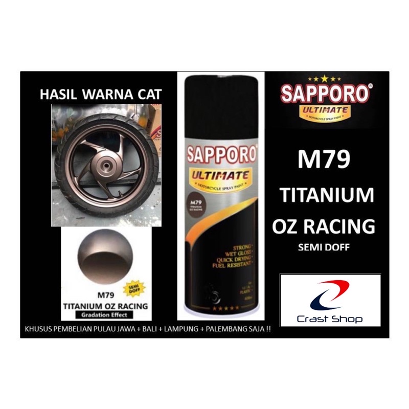 Sapporo Ultimate M79 Titanium Oz Racing / Sapporo Spray