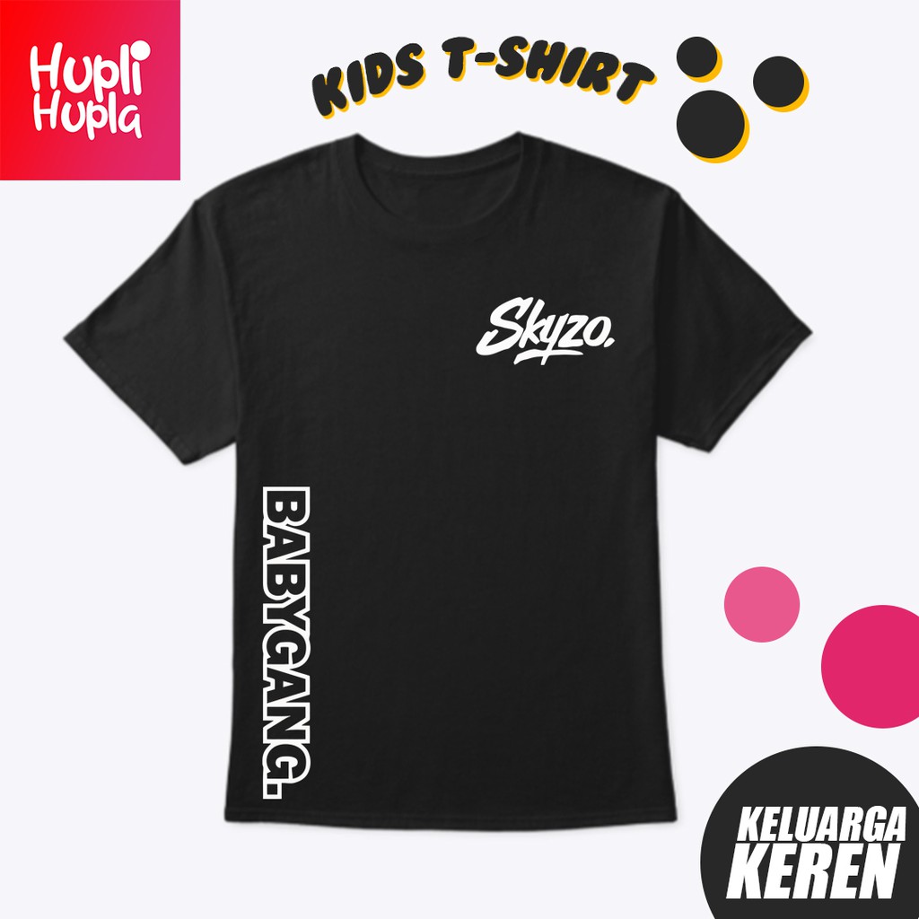 Kaos Anak Skyzo Babygang BG Baju Bahan Distro Cotton Combed