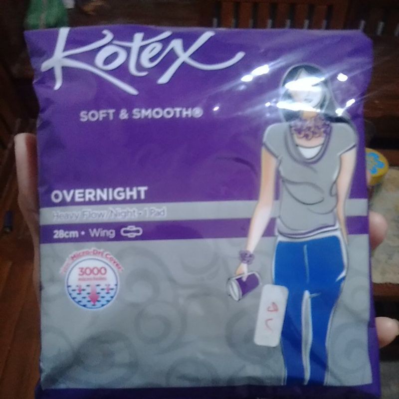 kotex overnight 28cm sachet