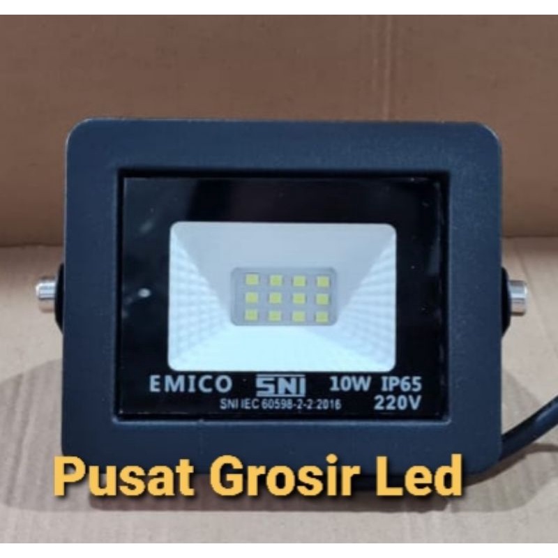 Lampu Sorot Emico 10 watt Cahaya putih Dan Kuning / Lampu Tembak Emico 10 watt Putih Dan Kuning