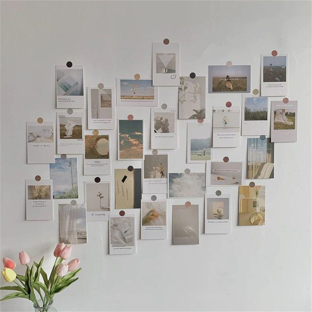 R-flower 30lembar Postcards Gift Wall Art Fotografi Props Gambar Aesthetic