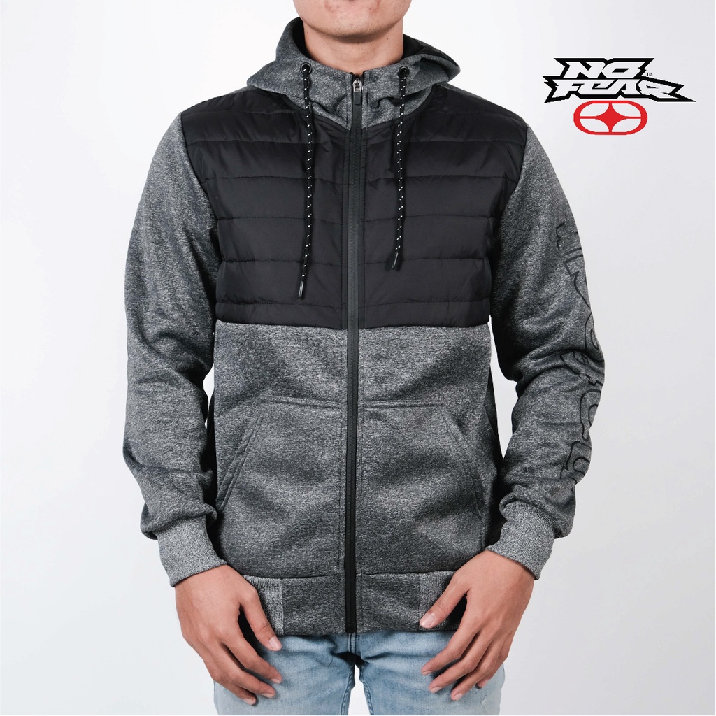 No Fear Grey Worm Windrunner Hoodie Pria