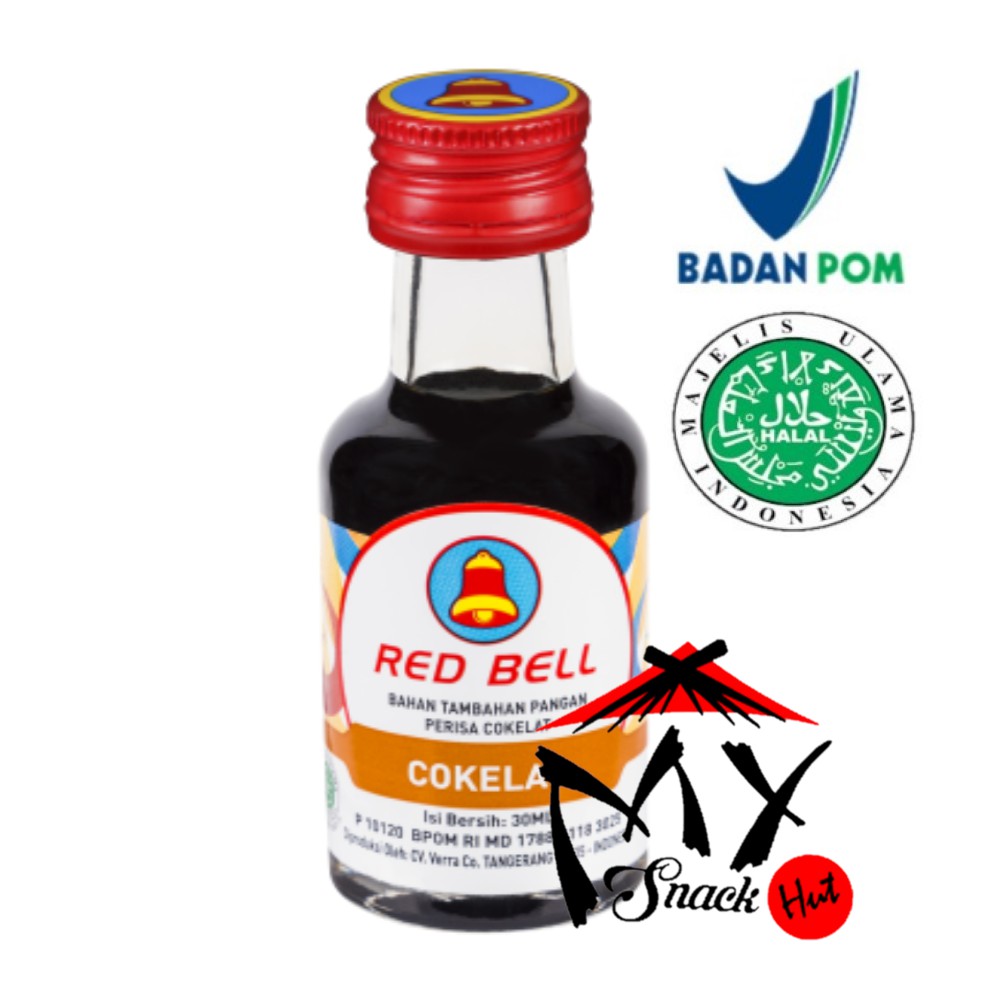 RED BELL FLAVOUR COKELAT 30ML - RED BEL ESSEN COKLAT FLAVOR - ESEN ESSENCE CHOCOLATE HALAL MUI