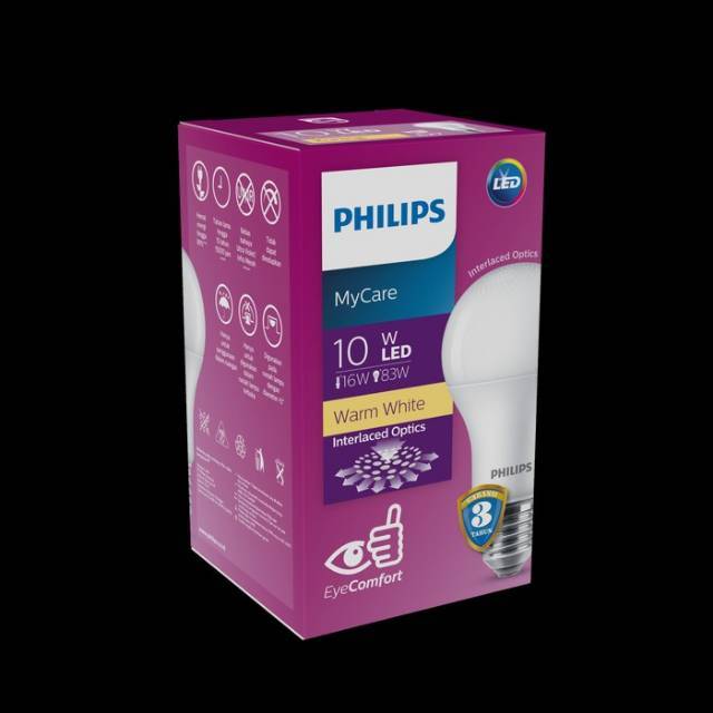 Lampu Led Philips 10w Kuning Warm White  10 watt