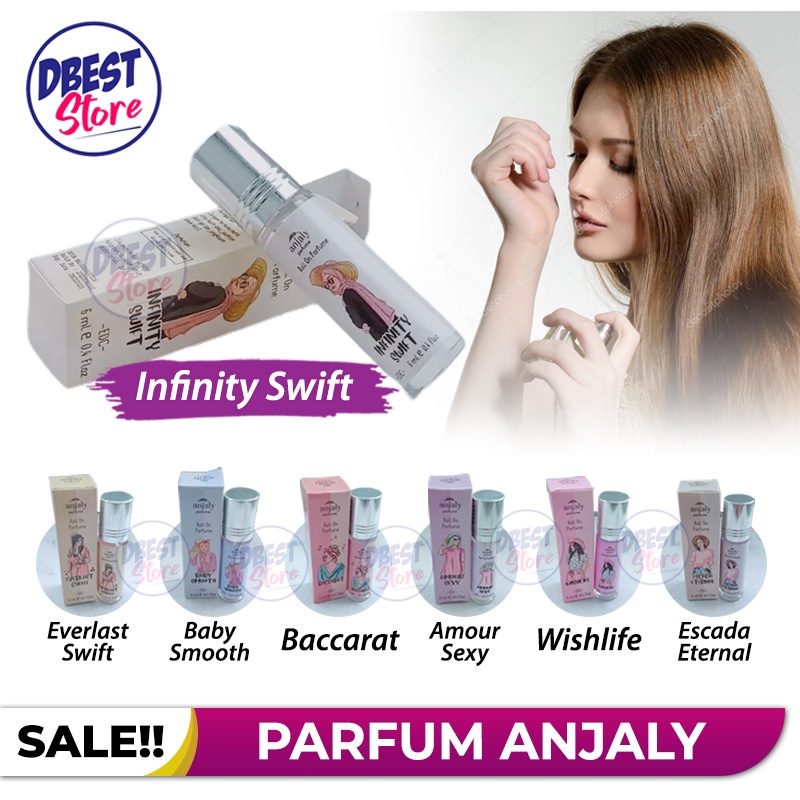 DBEST - Parfum Anjaly Roll On Parfume 6ml Original BPOM / Parfum Wanita Pemikat Pria Wangi Tahan Lama