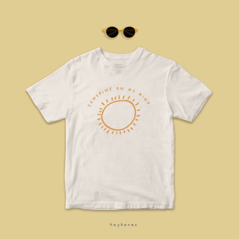 T shirt Anak Cowok Cewek Heykenes Sunshine Cotton 30s