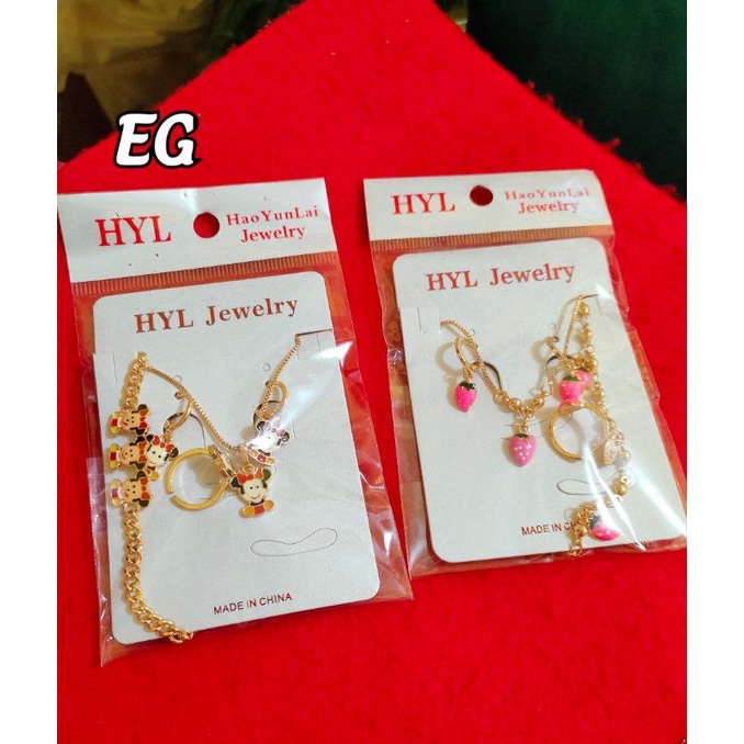 set perhiasan anak lapis emas 24k imitasi