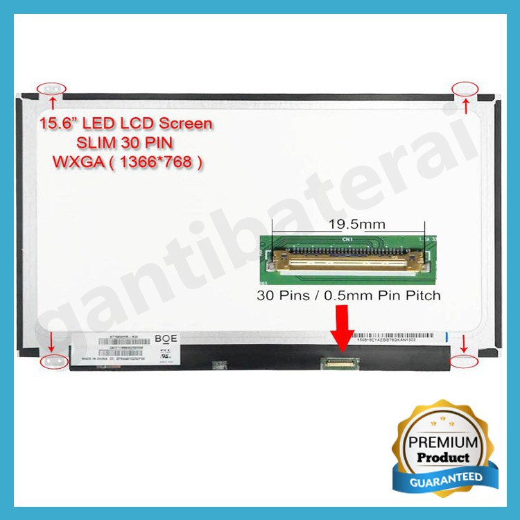 LCD LED Asus X555BA X555BP X555DA X555DG 15.6 inch 30pin New