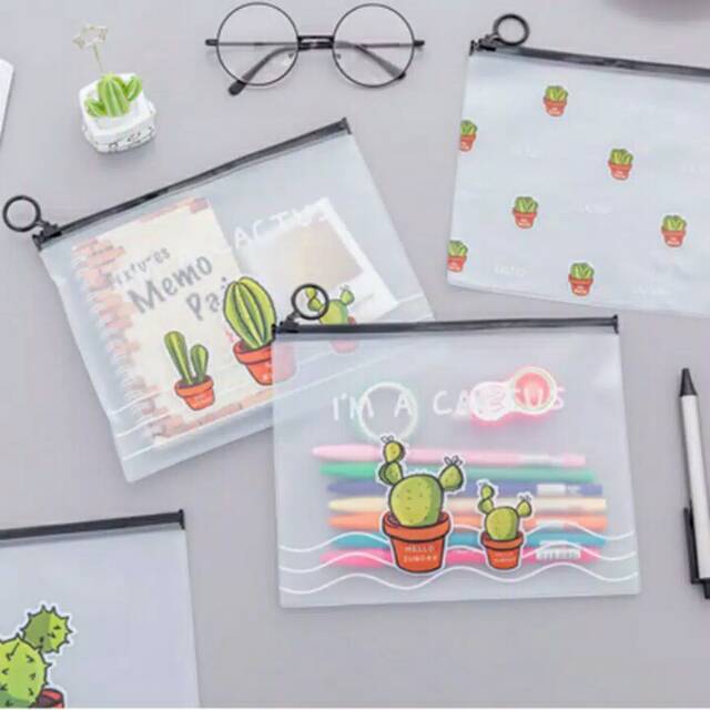 

Pencil case cactus transparent