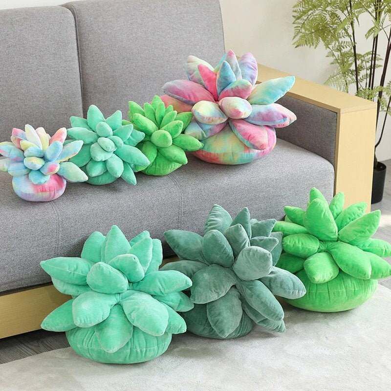 45cm Mainan Succulent Plant Stuff Toys Boneka Pillow Plush Plushie Toys Plants Room Home Decor