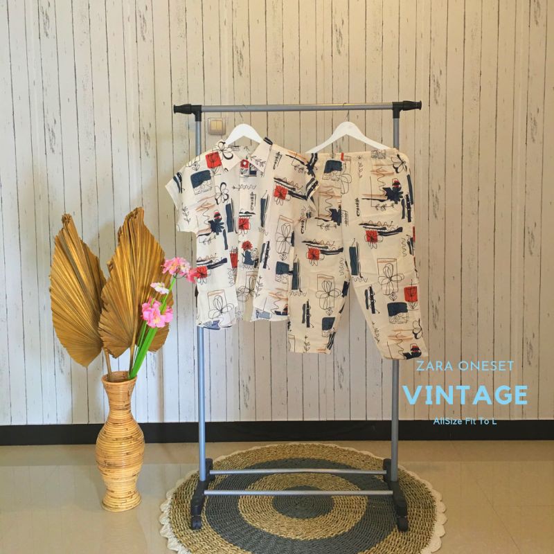 ZARA ONETSET | ONESET RAYON | DASTER KEKINIAN | BAJU TIDUR