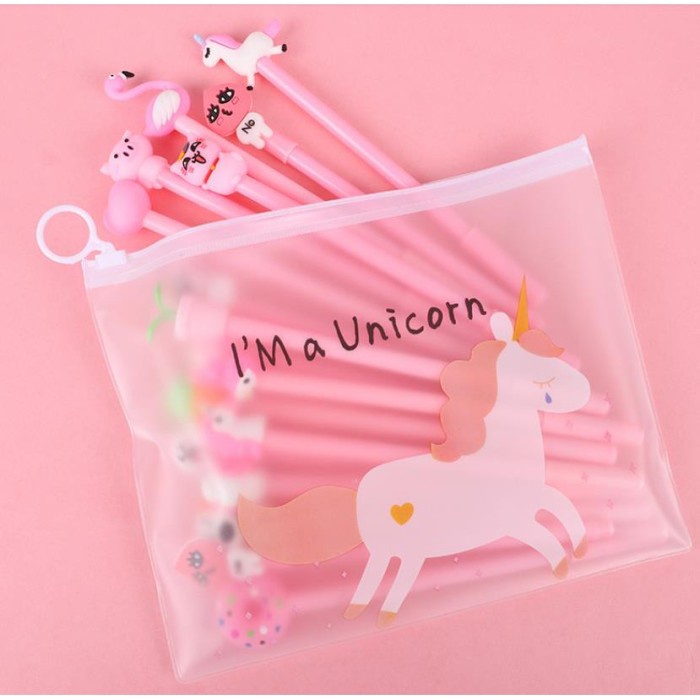 

Gaya Set Tempat Pensil + Bolpen 12Pcs Random Tempat Pensil Bolpen Unik Promo
