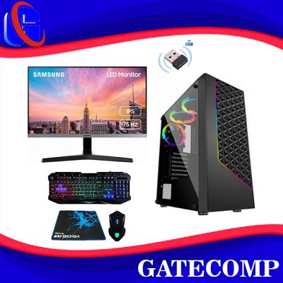 PC Gaming lengkap i5 12400F / GTX 750Ti 4GB / DDR 16 GB / SSD 240 GB / LED 24 Samsung