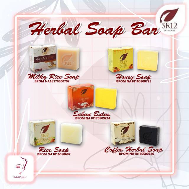 TERLARIS Herbal soap SR12 skincare / sabun herbal SR12/ sr12pekanbaru
