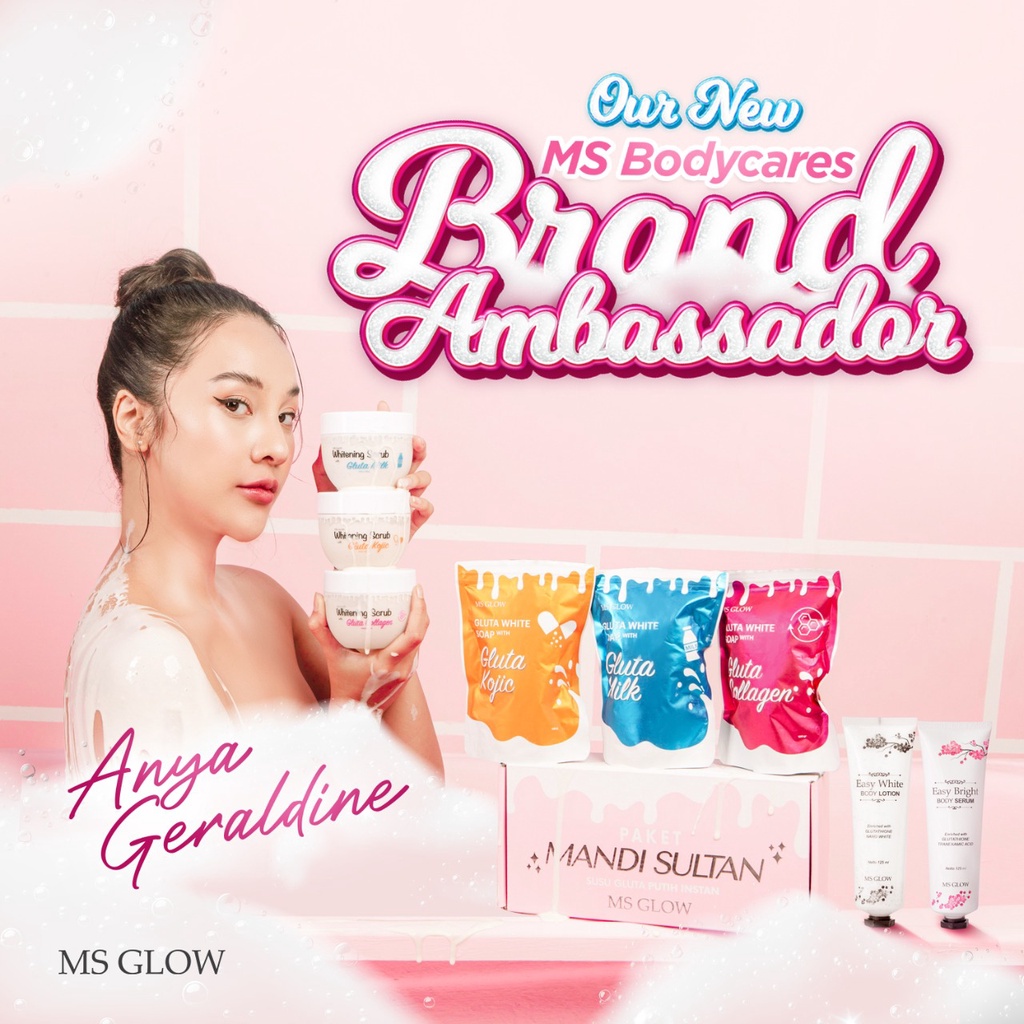 MS glow gluta whitening body Soap & Scrub / Lulur /Scrub MS GLOW