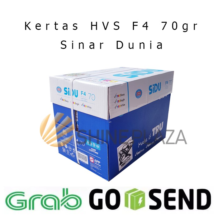 

Promo Kertas HVS F4 70gr Sinar Dunia 1 Dus - Khusus Gosend Murah