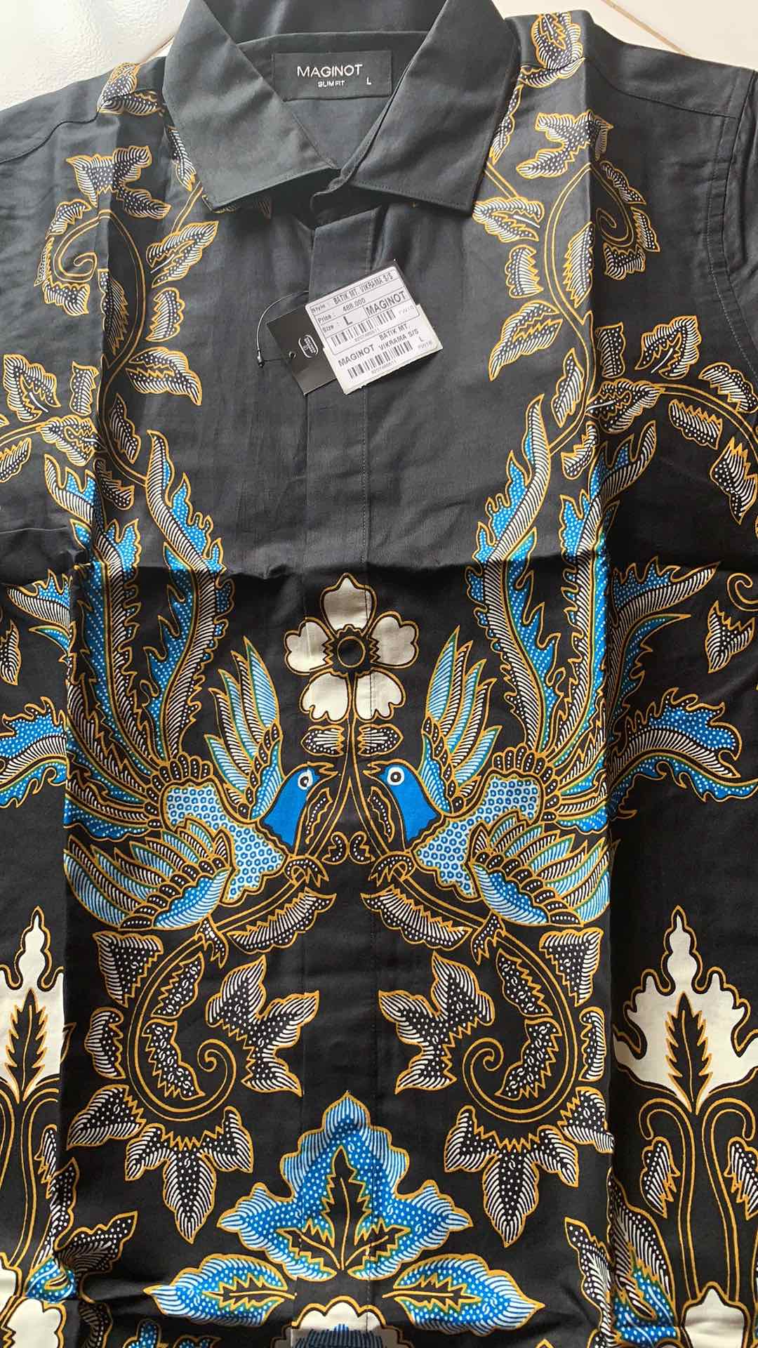 Maginot Kemeja Batik Pria Vikrama-ss Lengan Pendek