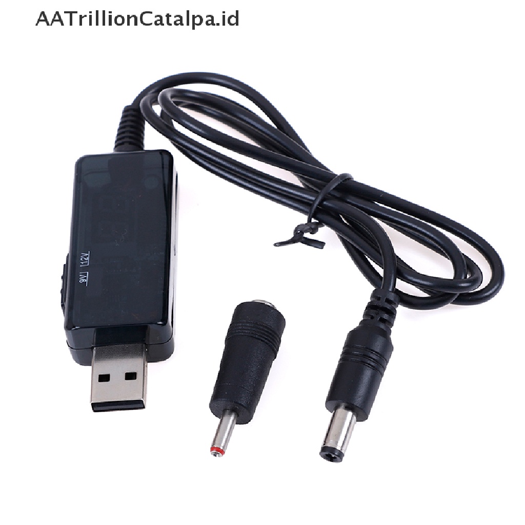 Kabel Usb booster 5V step up Ke 9V 12V 1A Untuk Konverter Tegangan