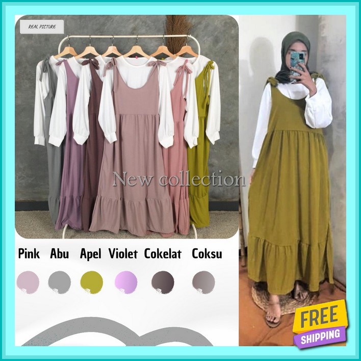Gamis Wanita Murah Elegan Baju Muslimah Kekinian Bsju Gmis Long Drees Dewasa Muslim Lebaran Terbaru2